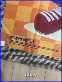 Vintage Crash Bandicoot Team Racing Promo Flag Banner Store Display Japan RARE