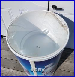 Vintage Crystal Pepsi Rolling Ice Chest Cooler Store Display Rare 1990's