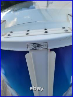 Vintage Crystal Pepsi Rolling Ice Chest Cooler Store Display Rare 1990's