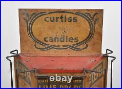 Vintage Curtiss Candies Candy Spinning Countertop Display Rack Sign RARE