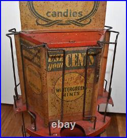 Vintage Curtiss Candies Candy Spinning Countertop Display Rack Sign RARE