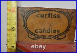 Vintage Curtiss Candies Candy Spinning Countertop Display Rack Sign RARE