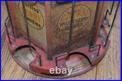 Vintage Curtiss Candies Candy Spinning Countertop Display Rack Sign RARE