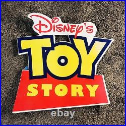 Vintage Disney Pixar Toy Story 1996 Video Store Cardboard Display RARE Big HTF