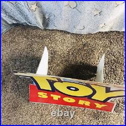 Vintage Disney Pixar Toy Story 1996 Video Store Cardboard Display RARE Big HTF