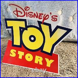 Vintage Disney Pixar Toy Story 1996 Video Store Cardboard Display RARE Big HTF