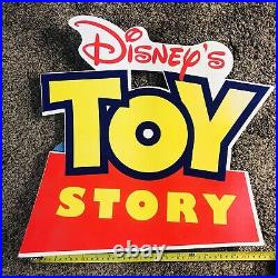 Vintage Disney Pixar Toy Story 1996 Video Store Cardboard Display RARE Big HTF