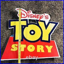 Vintage Disney Pixar Toy Story 1996 Video Store Cardboard Display RARE Big HTF