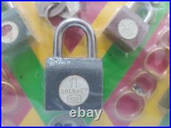 Vintage Gold Key Locks & Rings Store Display RARE NEW
