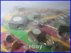 Vintage Gold Key Locks & Rings Store Display RARE NEW