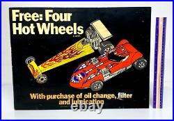 Vintage Hot Wheels 1978 Dealer Sign RARE STORE DISPLAY for Shell Stations