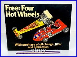 Vintage Hot Wheels 1978 Dealer Sign RARE STORE DISPLAY for Shell Stations