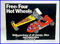 Vintage Hot Wheels 1978 Dealer Sign RARE STORE DISPLAY for Shell Stations