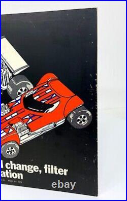 Vintage Hot Wheels 1978 Dealer Sign RARE STORE DISPLAY for Shell Stations