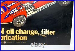 Vintage Hot Wheels 1978 Dealer Sign RARE STORE DISPLAY for Shell Stations