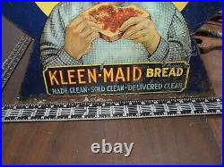 Vintage KLEEN MAID BREAD Grocery General STORE Advertising, display, very rare