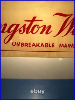 Vintage Kingston Watches Countertop Display Case Sign County Store Rare