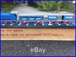 Vintage Lego 113 Motorized Train Display 1960s Bon Marche Store Display Rare