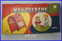 Vintage Linemar Mailbox Banks 11 with Original Store Display NEW OLD STOCK RARE