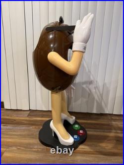 Vintage M&M Store Candy Display Character Brown Lady Rare Over 3 Feet Tall