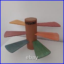 Vintage MISSONI Advertising Sign Store Display shelves wood rare collectibles
