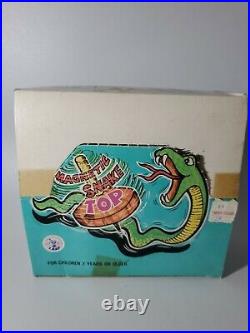 Vintage Magnetic Snake Top With Snakes And Orignal Display Box New Rare