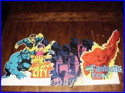 Vintage Marvel Rare X-men Fantastic Four Toy Store Display Huge 4 Ft. Long 1994