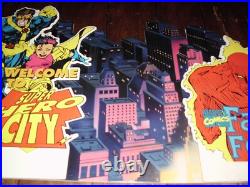 Vintage Marvel Rare X-men Fantastic Four Toy Store Display Huge 4 Ft. Long 1994