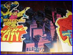 Vintage Marvel Rare X-men Fantastic Four Toy Store Display Huge 4 Ft. Long 1994