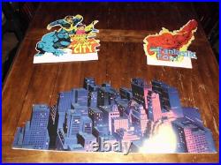 Vintage Marvel Rare X-men Fantastic Four Toy Store Display Huge 4 Ft. Long 1994
