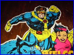 Vintage Marvel Rare X-men Fantastic Four Toy Store Display Huge 4 Ft. Long 1994