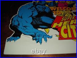 Vintage Marvel Rare X-men Fantastic Four Toy Store Display Huge 4 Ft. Long 1994