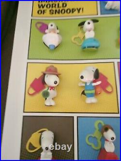 Vintage McDonald's Snoopy Happy Meal Toys Store Display Rare 26'Long 18 1/2