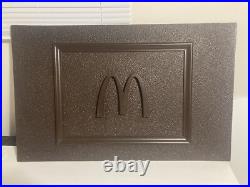 Vintage McDonalds Restaurant Hard Plastic WALL STORE DISPLAY rare Over 2'x3