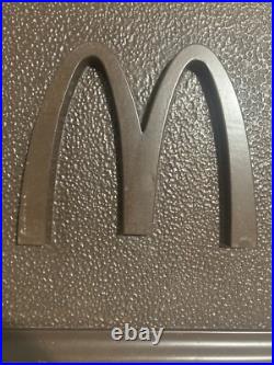 Vintage McDonalds Restaurant Hard Plastic WALL STORE DISPLAY rare Over 2'x3