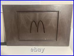 Vintage McDonalds Restaurant Hard Plastic WALL STORE DISPLAY rare Over 2'x3