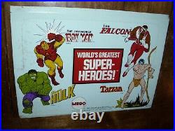 Vintage Mego Wgsh Display Box Header Marvel Comic Store Display Rare Vf 1974