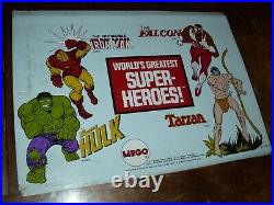 Vintage Mego Wgsh Display Box Header Marvel Comic Store Display Rare Vf 1974