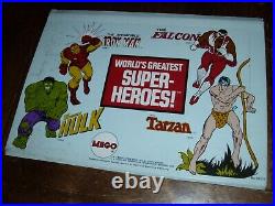 Vintage Mego Wgsh Display Box Header Marvel Comic Store Display Rare Vf 1974