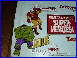 Vintage Mego Wgsh Display Box Header Marvel Comic Store Display Rare Vf 1974