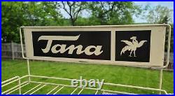 Vintage Metal Store Display Rack. Tana leather supplies. Very Rare. 22x16