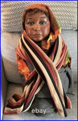 Vintage Mexican Girl Store DisplayRareCountertop MannequinFolk Art Bust Vintage Mexican Girl Store DisplayRareCountertop MannequinFolk Art Bust