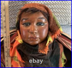 Vintage Mexican Girl Store DisplayRareCountertop MannequinFolk Art Bust Vintage Mexican Girl Store DisplayRareCountertop MannequinFolk Art Bust
