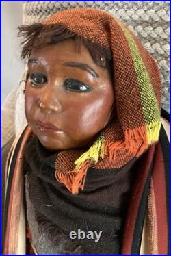 Vintage Mexican Girl Store DisplayRareCountertop MannequinFolk Art Bust Vintage Mexican Girl Store DisplayRareCountertop MannequinFolk Art Bust