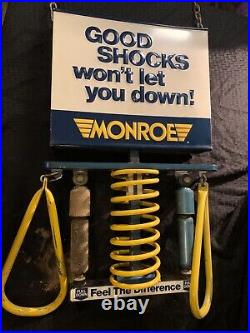 Vintage Monroe Shocks Worn vs New Shocks Interactive Store Hanging Display Rare