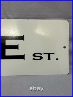 Vintage NIKE Street Sign Swoosh Logo Art White 24 Y2K Shoe Store Display RARE