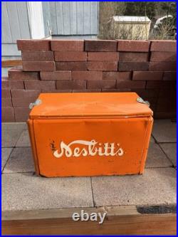 Vintage Nesbitt Orange Cooler 1950s Advertising Very Rare As Is / Display Only