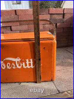 Vintage Nesbitt Orange Cooler 1950s Advertising Very Rare As Is / Display Only