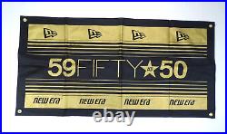 Vintage New Era 59fifty at 50 Store Banner Display Signage Advertising Rare