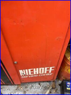 Vintage Nieoff Tune Up Cabinet Rare Top And Bottom With Key
